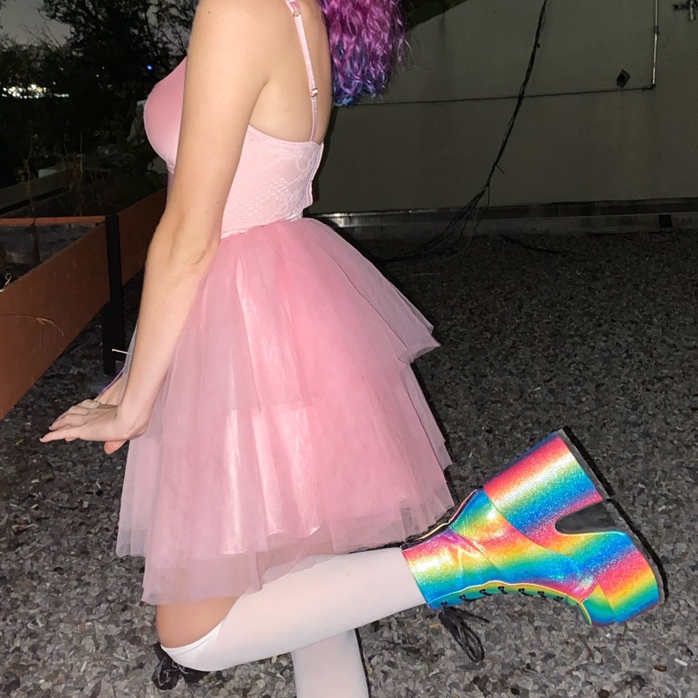 Light pink tutu skirt size xs